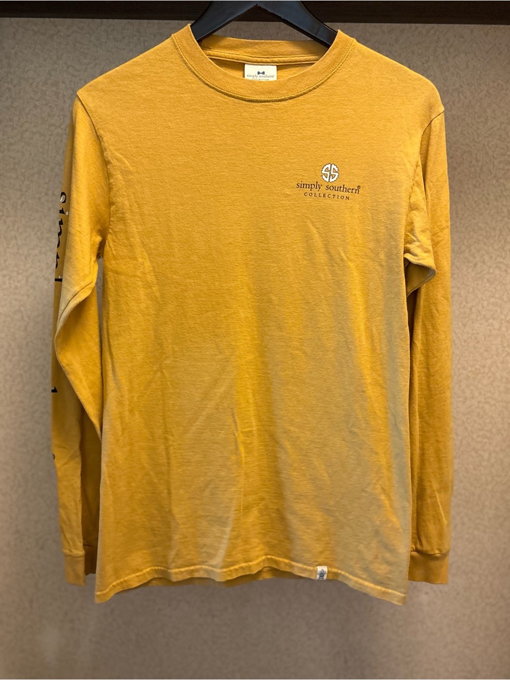 Simply Southern Long Sleeve Tee — Mustard Yellow